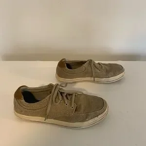 Skechers | Shoes | Skechers Mens Tan Tweed Fabric Lace Up 